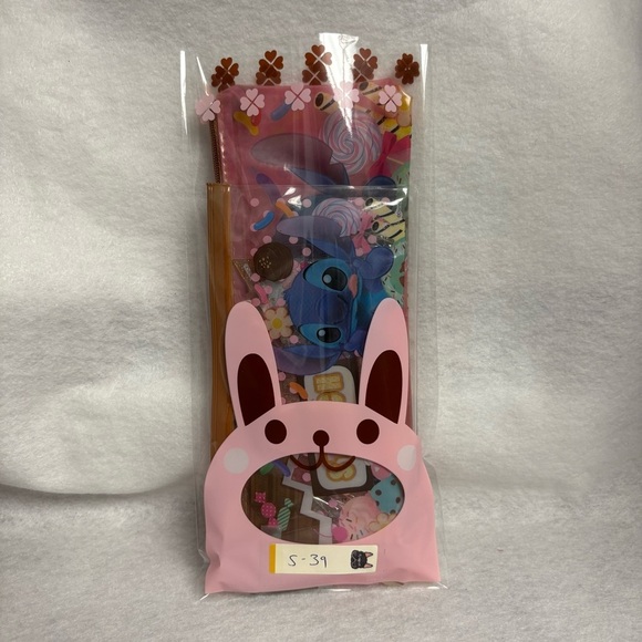 STITCH 4 RULER SET with 2 Plastic Pouches Dessert Print Disney Japan - Picture 12 of 12